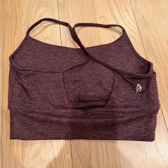 Women's Ptula Burgundy Sports Bra - Picture 2 of 2